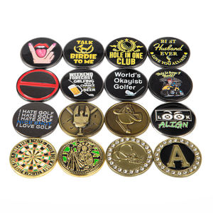 Marqueurs de balle de golf magnétiques personnalisés en métal, accessoires de golf, gravure gratuite, marqueurs pour clubs de golf - Product Image 1