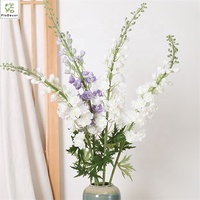 Fleurs artificielles en soie de delphinium bleu à longue tige de haute qualité en gros, 140 cm, pour la décoration de mariage, de fête à domicile