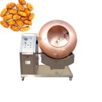 Machine rotative de revêtement et de torréfaction pour noix de pécan, cacahuètes et autres snacks, avec revêtement en cuivre pour la saveur