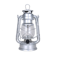 Lampe à kérosène LED classique écologique alimentée par batterie avec lumière à intensité réglable, lanterne de camping vintage portable avec poignée, lanterne d'urgence