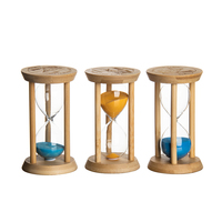 Vente en gros Horloge de sable décorative 1min/3min/5min Minuterie de sable créative Sablier de sauna Orange Bleu Sablier de sable en mouvement pour la décoration intérieure