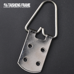 Tornillos de suspensión de anillo en D de Metal de alta resistencia, colgador de imagen de 4 agujeros para colgar pinturas, ilustraciones, marco de fotos, gancho, acabado liso - Product Image 3