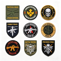 Patch Bordir Benang Tebal dengan Perekat Velcro, Patch Logo Kustom untuk Perlengkapan Luar Ruangan, Pakaian, Pabrik OEM