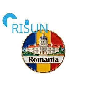 Spilla Magnetica Personalizzata all'Ingrosso con Bandiera e Mappa della Romania, Souvenir di Viaggio - Product Image 5
