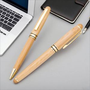 Ensemble personnalisé écologique - Fontaine et stylo en bambou avec logo gravé, stylo à bille personnalisé, cadeau - Product Image 5