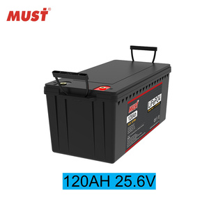 แบตเตอรี่ลิเธียมไอออน MUST Lifepo4 24V 120AH แบตเตอรี่ลิเธียมไอออนฟอสเฟต 100AH 120AH แบตเตอรี่โซลาร์เซลล์สำหรับระบบออฟกริดสำหรับเก็บพลังงานแสงอาทิตย์ - Product Image 4