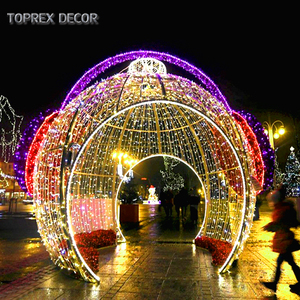 Motif de Noël géant extérieur 3d éclairage créatif à led illuminé en forme de sphère design motif lumières <span class=keywords><strong>boule</strong></span> <span class=keywords><strong>lumineuse</strong></span> décorative - Product Image 1