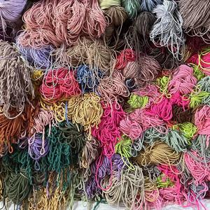 MYLULU Yiwu agente venta al por mayor hecho a mano Multi colores <span class=keywords><strong>cord</strong></span>ón elástico utilizado para aldaba bola lazos para el cabello hacer manualidades DIY - Product Image 2