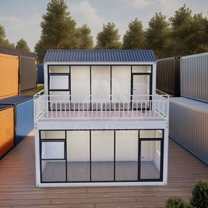 Casas Portátiles de 20 pies y 40 pies, Casa Contenedor de Dos Dormitorios, Contenedor de Vivienda de Lujo para Oficina de Trabajo, en <span class=keywords><strong>Venta</strong></span> - Product Image 2