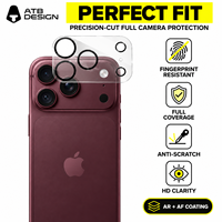 ATB Wholesale Protection d'écran en verre trempé 3D 9H anti-rayures et protection d'objectif de caméra arrière pour iPhone 18 Pro Max