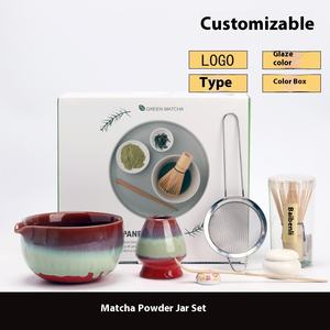 Service à thé Matcha avec logo personnalisé 4 à 7 pièces Bol à Matcha du Japon Whisker de thé vert Set Matcha Oem de <span class=keywords><strong>bambou</strong></span> Fouet avec boîte-cadeau - Product Image 2