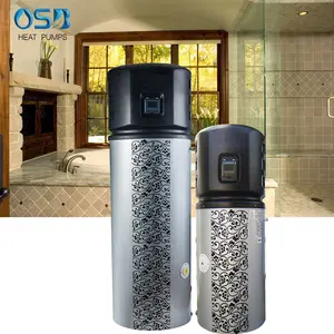 OEM All in one 100L-400L V-Smart series heat pump air source water heater for central heating