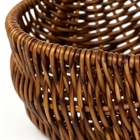 Panier à pastèque en rotin synthétique tressé à la main avec poignée, panier cadeau pour demoiselle d'honneur, pour mariage, Halloween, rangement de fruits