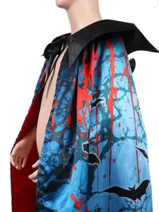 Mantella vampiro di Halloween per bambini adulti vestito di Halloween Cosplay festa realistico clown vampiro mantello
