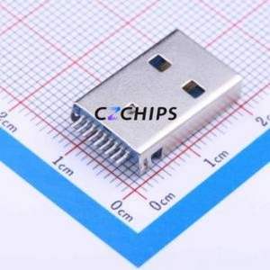 917-P81A205CS60202 USB Connector SMD Connector ( Connector Type: Type-A )( Protocol Standard: USB 3.0 )( Gender: Male ) - Product Image 1