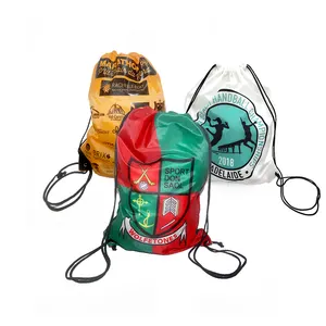 Seyahat spor çantası özel İpli çanta Tote reklam promosyon beraberlik dize ayakkabı çantası