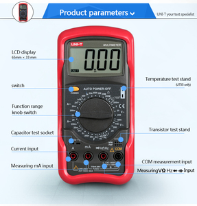 Multímetro Digital Analógico Mini de Alta Precisión UNI-T UT55 de Grado Industrial, 1000V AC 750V, con Pantalla LCD - Product Image 1