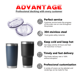 Vaso Térmico de Acero Inoxidable de 20oz/30oz con Tapa Magnética, Diseño de Tapa de Vaso, Libre de BPA, Personalizable con Logotipo, Doble Pared, para Café - Product Image 5