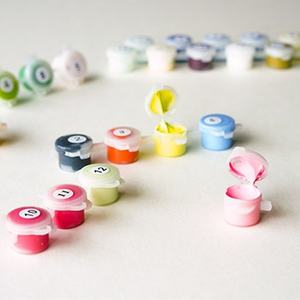 20x20cm pintura al óleo Diy por conjuntos de números pintura infantil enmarcada <span class=keywords><strong>paisaje</strong></span> fácil imagen de dibujos animados - Product Image 5