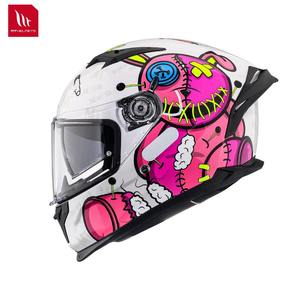 หมวกกันน็อค MTHELMETS รุ่น Unisex Spanish MT Racing สำหรับรถจักรยานยนต์ แบบเต็มใบ  วัสดุ ABS  พร้อมกระจกสองชั้นแบบเงา  ระบบปลดเร็ว  พร้อมสปอยเลอร์ขนาดใหญ่ - Product Image 1