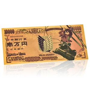 2026 Gran Venta JP Titan Slayer 9 Diseños Billete Bañado en Oro de 24K para Colección - Product Image 5