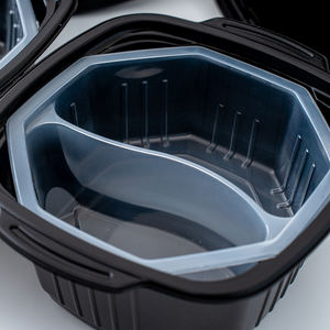 صندوق تسخين ذاتي مع عبوتين تسخين مزدوج الكفاءة خالي من بيسفا درجة طعام مستطيلي من بولي بروبلين - Product Image 2