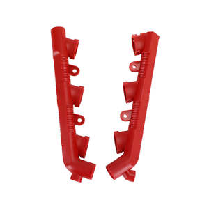 Cubierta del colector de admisión Audi W138 de nylon rojo, par para A4 A5 A6 A8 Q5 Q7 A7 - Product Image 5
