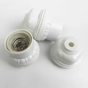 Factory Wholesale E27 All-inclusive Ceramic Screw Lightholder Chandelier Lamp Holder