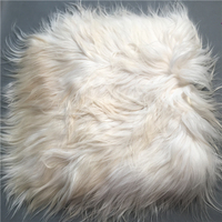 Coussin en peau de mouton entière, laine européenne