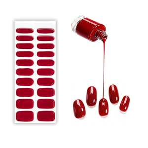 Bandes de gel semi-permanentes pour ongles, dégradé rose doux, style européen-américain, autocollants pour ongles en gel durci - Product Image 4