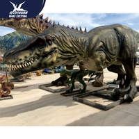 Dinosaure T-Rex animatronique réaliste grandeur nature pour parc à thème jurassique