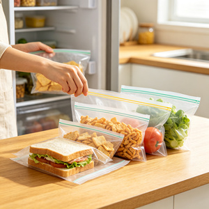 Transparent Poly Side Gusset <b>Bag</b> Waterproof 20cm X 3.02cm X 0.02mm 100 Pack for Apparel and Small Items - Product Image 6