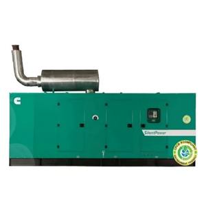 Generador Diésel Silencioso Verde Monofásico de 25 KVA, Cumple con CPCB II, Uso Industrial, Bajo Ruido, Eficiente en Combustible, Respaldo - Product Image 1