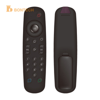 Universelle Sprachfernbedienung mit OK-Taste und Nummernblock für TV, Schwarzes Plastikdesign
