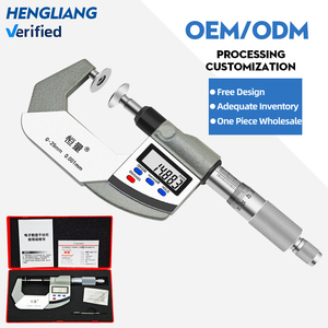 Hengliang độ chính xác cao kỹ thuật số micromet 0-25mm Đường kính ngoài đĩa đầu xoắn ốc bánh răng với phổ biến dòng bình thường - Product Image 2