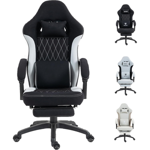 Gratis OEM ODM Zwarte Volledig Gewatteerde Nieuwe Kantoor Gaming Stoel Goedkope Sportieve Rolbare Commerciële Kwaliteit Verstelbare Videogame Stoel - Product Image 2