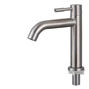 Grifo de Lavabo de Acero Inoxidable de un Solo Orificio, Diseño Minimalista, Instalación en un Solo Orificio - Product Image 5