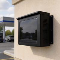 Boîtier TV extérieur étanche en tôle sur mesure, armoire en acier estampé, support mural pour affichage numérique