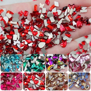 OLeeya Strass de luxe K9 à dos plat, breloques pour ongles, diamants, bijoux, pierres 3D, décoration, gemmes pour nail art - Product Image 2