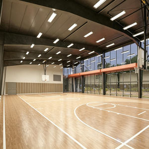 Edificio para Cancha de Baloncesto Interior, Estructura de Acero, Aislamiento PIR de 100 mm, Certificado CE, Diseño de Gran Vano Libre - Product Image 4