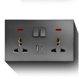 Nhà Máy Giá đa chức năng điện phổ ổ cắm tường Switched ổ cắm với nhanh chargingtype A + C USB chỉ Số cổng - Product Image 4