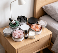 Diffuseur d'huiles essentielles/ornement en pierre de cristal aromatique, idéal pour Instagram, sans flamme, parfum longue durée, pour l'intérieur