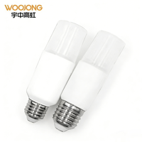 Ampoule LED Slim T IP20 5W/9W/12W/14W Culot E27 2700-7000K RA80 PF≥0.5 EMC CE Boîtier en plastique pour éclairage domestique et de bureau Économie d'énergie