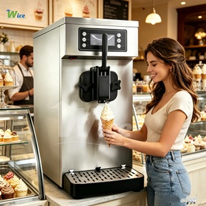 เครื่องทำไอศกรีม WICE แบบหัวเดียว ผลิตได้ 60 ชิ้นต่อชั่วโมง เครื่องทำไอศกรีมราคาประหยัด เครื่องทำเจลาต้า - Product Image 4