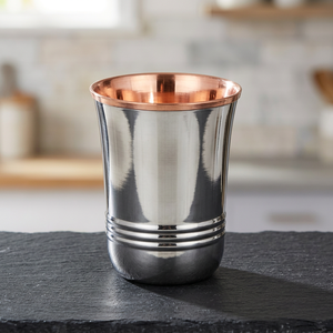 Vaso de cobre de doble pared con revestimiento de cobre, diseño minimalista para adultos, apto para lavavajillas. - Product Image 4