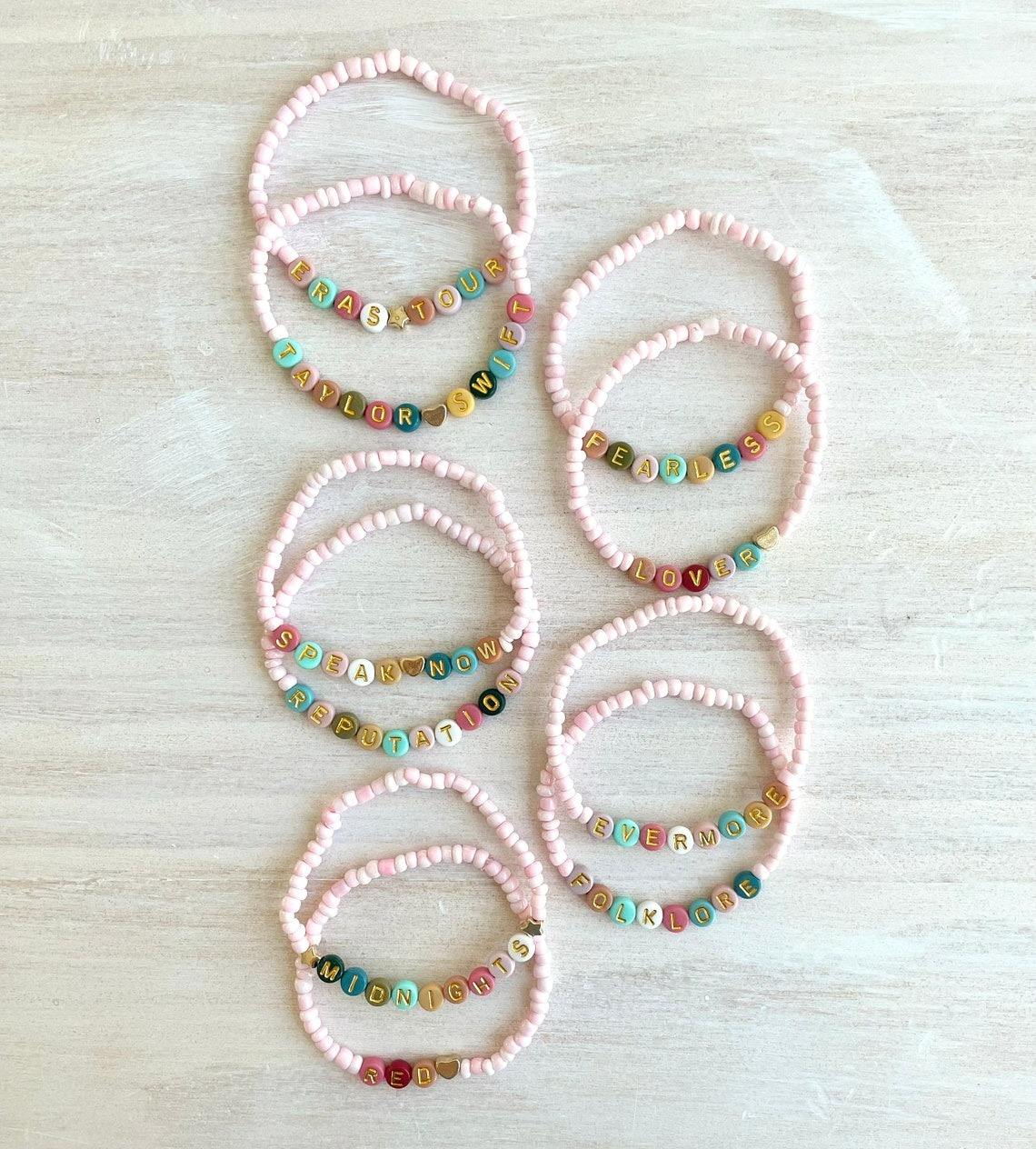 Wholesale Colorful Acrylic Beads Bracelet Custom Taylor Swift - Main Image