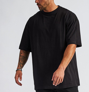 L800977 t-shirt estiva da uomo con girocollo personalizzato OEM t-shirt ampia con stampa disegno Street Wear Oversize t-shirt per uomo - Product Image 4
