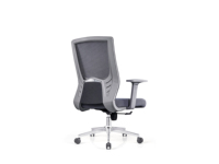 Chaise de bureau ergonomique pivotante avec dossier en maille pour personnel et salles de conférence