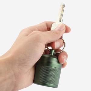 Cadeau promotionnel personnalisé, étui à pilules en alliage d'aluminium imperméable avec logo personnalisé, rangement portable pour médicaments, porte-clés de voyage - Product Image 6