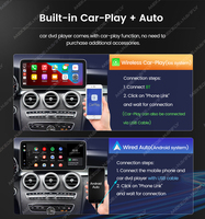 MEKEDE MN-X Android 14 Layar Radio Mobil Nirkabel Car-play Kartu Sim Pemutar Dvd Mobil Navigasi untuk Benz C W205-GLC X253-V Class